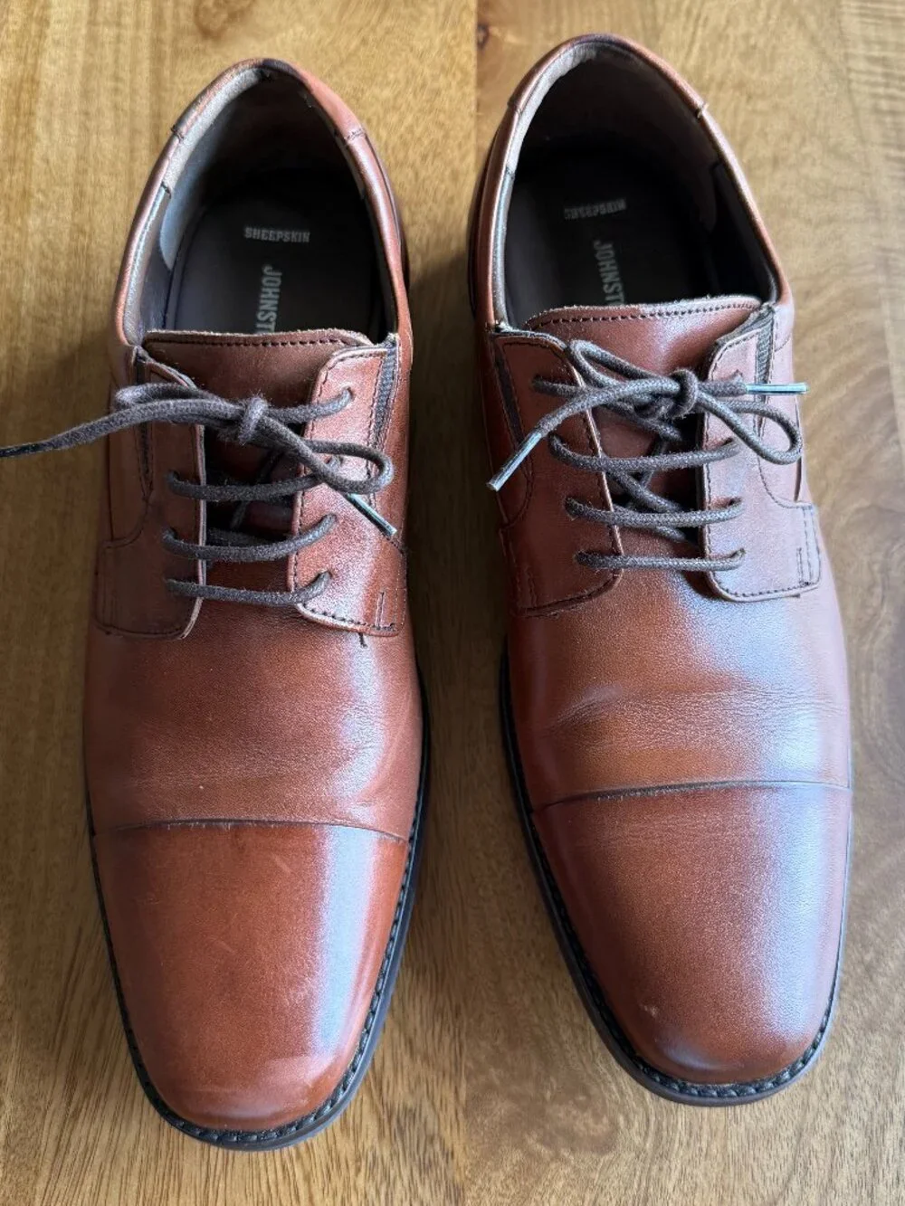 Johnston & Murphy Men's Lancaster Cap Toe Leather Oxfords Men's 10 M 20-6900